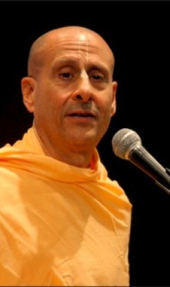 Receiving guests at the Temple