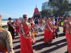 Devotee Youth Participate in Third Largest Parade in the US