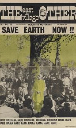 Peter Leggieri, the editor-owner of “The East Village Other” (EVO) who wrote the first ever article about Hare Krishna “Save Earth Now”