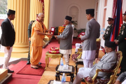 Devotee Receives the Highest Civilian Honor from the President of Nepal