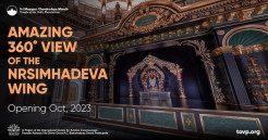 Amazing 360° Panorama of the Completed TOVP Nrsimhadeva Wing