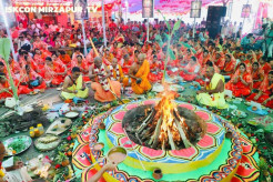 Devotees Gather for Maha Narasimha Yajna in Bangladesh