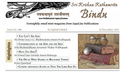 Latest Issue of Sri Krishna Kathamrita Bindu Explores the Rich Theme of Darshan