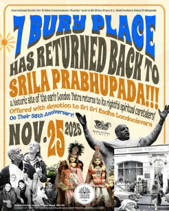 7 Bury Place Has Returned Back to Srila Prabhupada! A historic homecoming has unfolded!