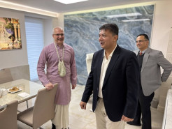 Indian Ambassador of Hungary in Iskcon’s Krishna Valley!