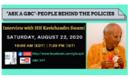 "Ask a GBC"-People behind the Policies with HH Kavichandra Swami