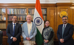 ISKCON UK Leaders Visit the High Commission of India at the Iconic India House