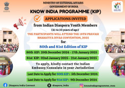 Indian Embassy Invites Diaspora Youth to Explore India Through its KIP Initiative