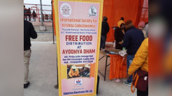 ISKCON Ayodhya Serve Prasadam to Over a Hundred Thousand