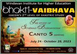Online Bhakti-Vaibhava Course for Canto Five Begins July 24th
