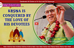 Krishna is conquered by the Love of His Devotees