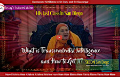 His Last Class in San Diego: What is Transcendental Intelligence and How to Get It?