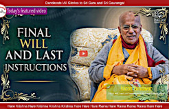 Final Will and Last Instructions of HH Gopal Krishna Goswami