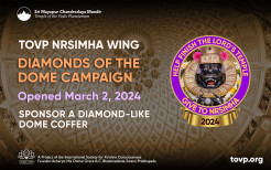 TOVP Nrsimhadeva Wing Diamonds of the Dome Campaign, 2024