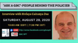 People behind the Policies – Hrdaya Caitanya Das