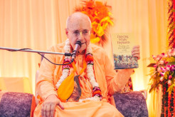 Giriraj Swami Launches His Latest Book, “Dancing White Elephants”