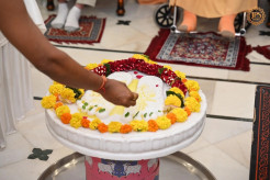 Abhiseka of the Lotus Footprints of Sri Chaitanya Mahaprabhu to be Installed at Nasika, Kolapura, and Mumbai
