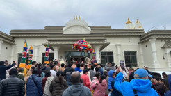 Joyful Processions Carry ISKCON of DC’s Deities to Their New Home