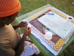 Srila Prabhupada Mosaic Art: A Whole Devotional Process