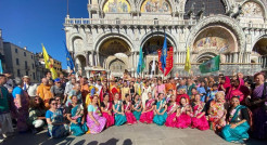 Hundreds of Devotees Gathered to Celebrate 50 Years of Sri Sri Gaura Nitai in Italy