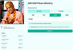 Support the ISKCON Prison Ministry