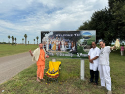 New Navadvip Dham Blessed with Special Visitors, a Bountiful Harvest, and Over 60 Rescued Cows