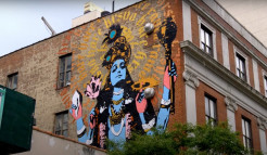 Maha-Vishnu Mural Unveiled at ISKCON NYC on Janmashtami