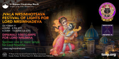 TOVP Celebrates Dipawali Jvala Nrsimhotsava with Our 1000 Dipas Sponsorship Campaign