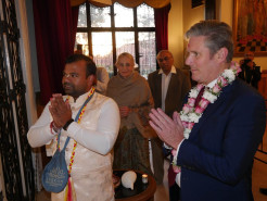 Sir Keir Starmer Visits Bhaktivedanta Manor