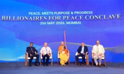 ISKCON Minister Honored at Mumbai Peace Conclave Alongside Nobel Laureates