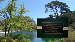 Plaque Honoring Srila Prabhupada Placed at Stow Lake