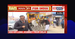 CNN-News18 Reports on ISKCON’s Sri Ram Padayatra Arriving in Ayodhya