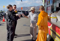 Video Highlights ISKCON LA and Krishna Lunch So Cal Partnership to Feed Firefighters and Other First Responders