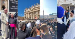 ISKCON Italy Among the Invited Religious Delegations to Pope’s Funeral
