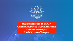 Statement from ISKCON Communications North America: Gunfire Damages Utah Krishna Temple