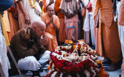 ISKCON Vrindavan Releases H.H. Badrinarayan Swami Tribute and Last Rites Video