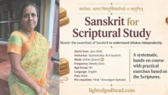 “Sanskrit for Scriptural Study” Course Launched for Adults