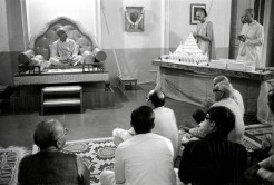 Srila Prabhupada Views the First Model of the TOVP: 1971