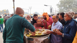 ISKCON Ayodhya Serves 100,000+ Meals to Devotees Arriving from Maha Kumbh