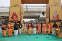 ISKCON Inaugurates Ayodhya Festival Camp, Begins Prasadam and Book Distribution