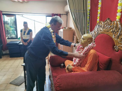 US Ambassador Visits Sunday Feast Program at ISKCON Temple in Suriname