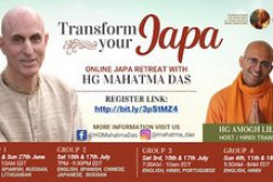 Online | Summer Japa Retreats Hosted by Mahatma Das and Amogh Lila Das
