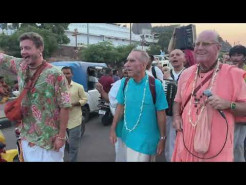 Harinam around the Jagannatha Temple