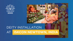 Deities Installed at ISKCON Newtown, India