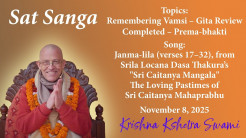 Sat Sanga –Remembering Vamsi, Gita Review Completed, Prema-bhakti – HH Krishna Kshetra Swami – 08.11.2025