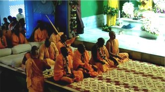 Four Devotees Accept Sannyasa on Gaura Purnima