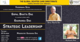 Strategic Leadership with Gopal Bhatta Das and Gauranga Das