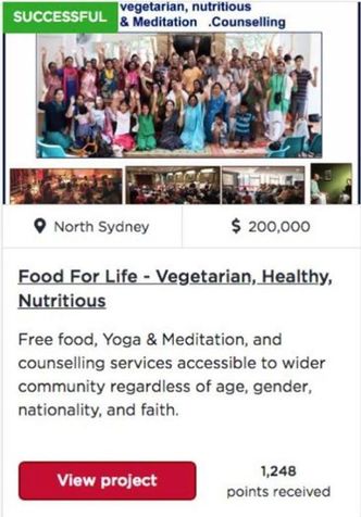 ISKCON Sydney receives a grant of $200,000 by the Government!