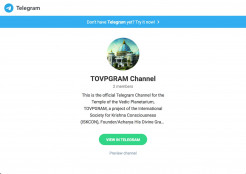 TOVP Launches Telegram App Channel, TOVPGRAM